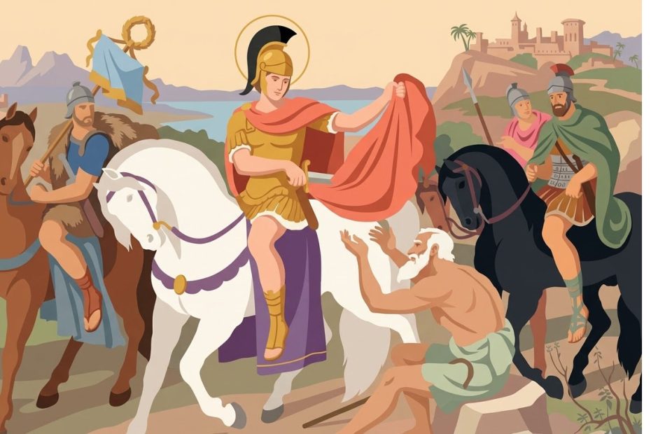 Sankt Martin - Illustration prière catholique